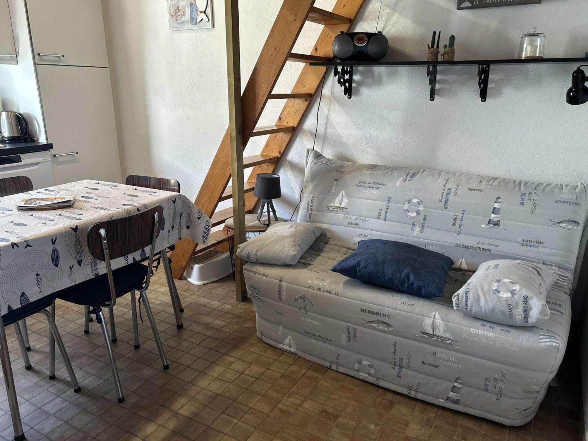 נוארמוטייה-אן-ליל Studio Mezzanine A 200M Du Port Et De La Plage, Cour Privative, Parfait Pour 3 Personnes - Fr-1-224B-564 מראה חיצוני תמונה